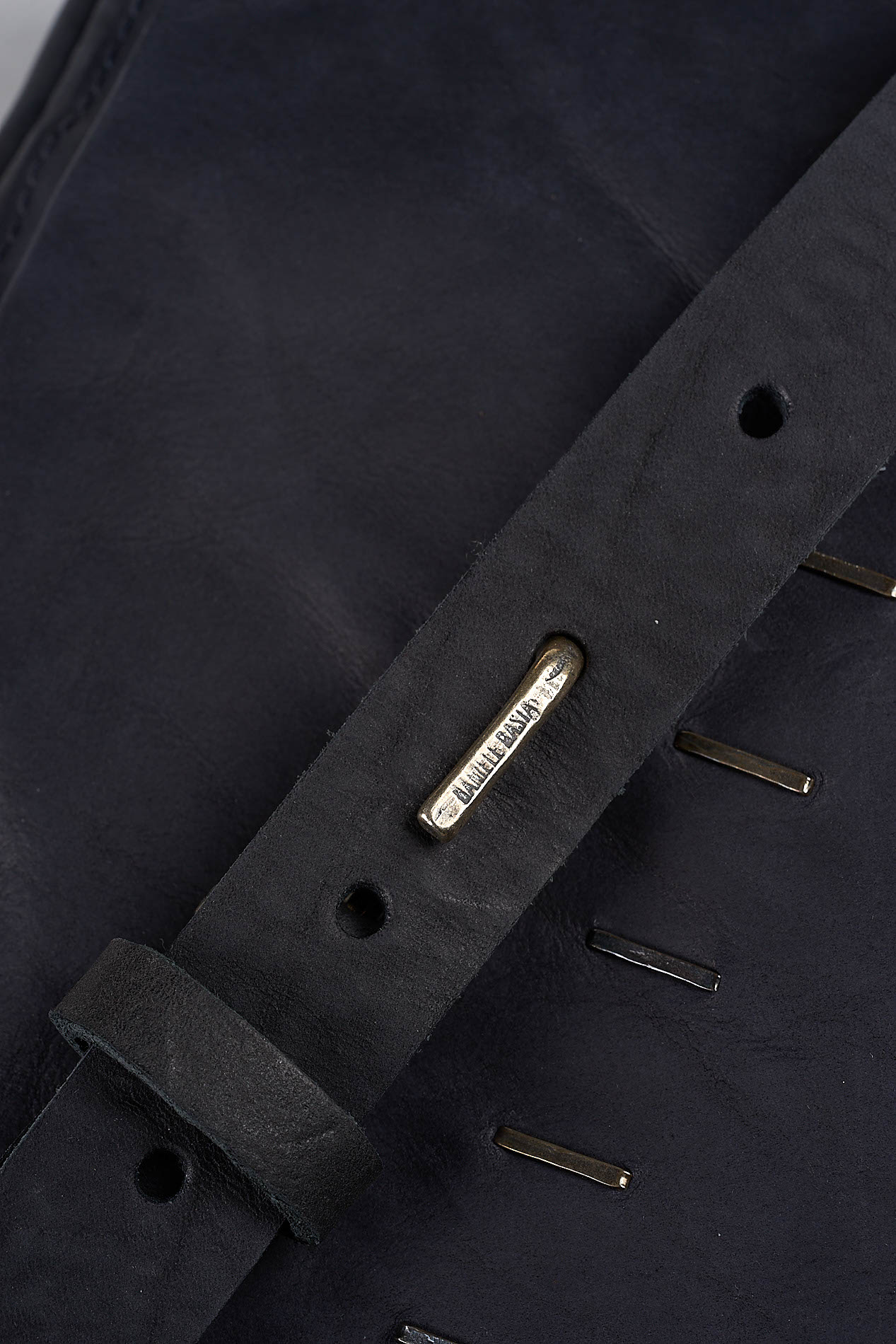 daniele basta leather and silver bags - DETAIL